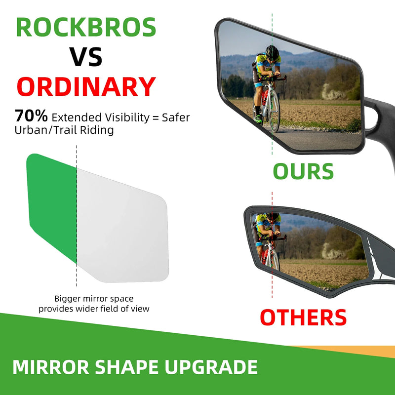 Load image into Gallery viewer, ROCKBROS Bike 360° Adjustable Handlebar Mount Bar End Mirror
