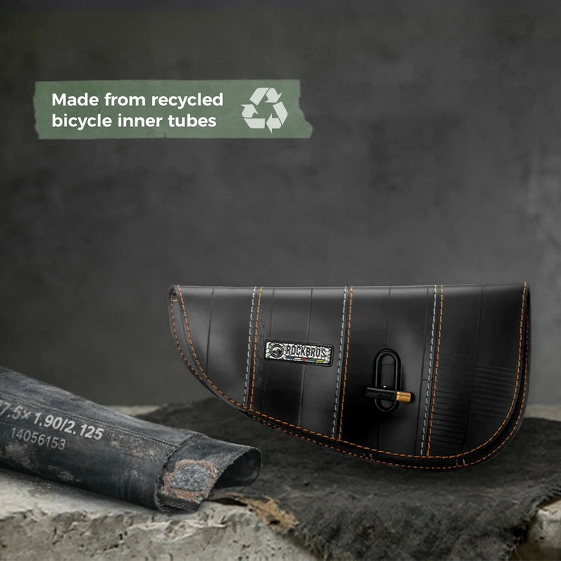 Load image into Gallery viewer, Sustainable Eco-Friendly Recycled Tire Bike Frame Bag 0.5L ROAD TO SKY
