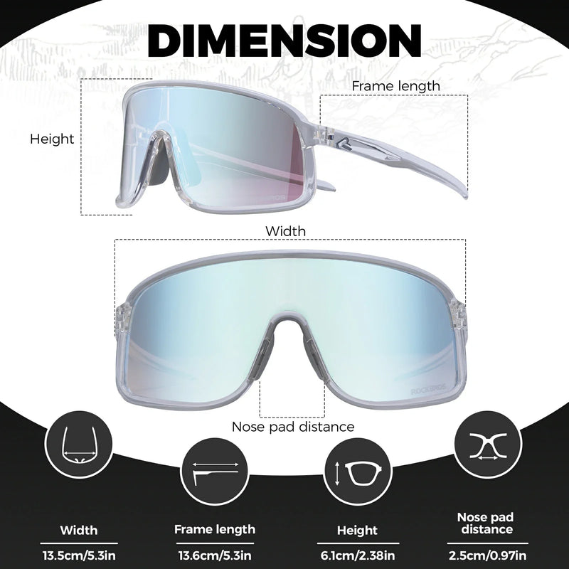 Load image into Gallery viewer, Polarized Photochromic Cycling Sunglasses
