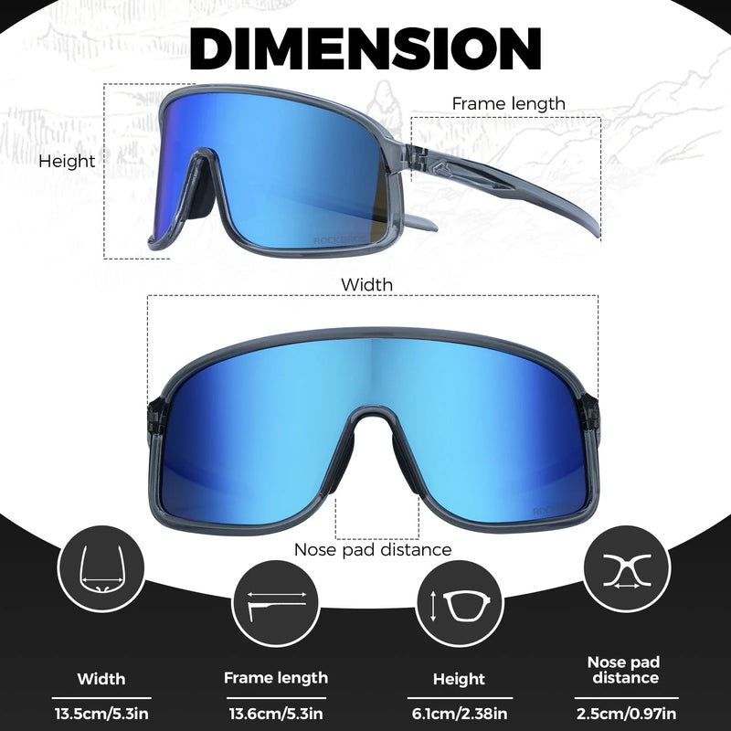 Load image into Gallery viewer, Polarized Photochromic Cycling Sunglasses
