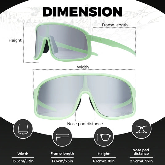 Polarized Photochromic Cycling Sunglasses