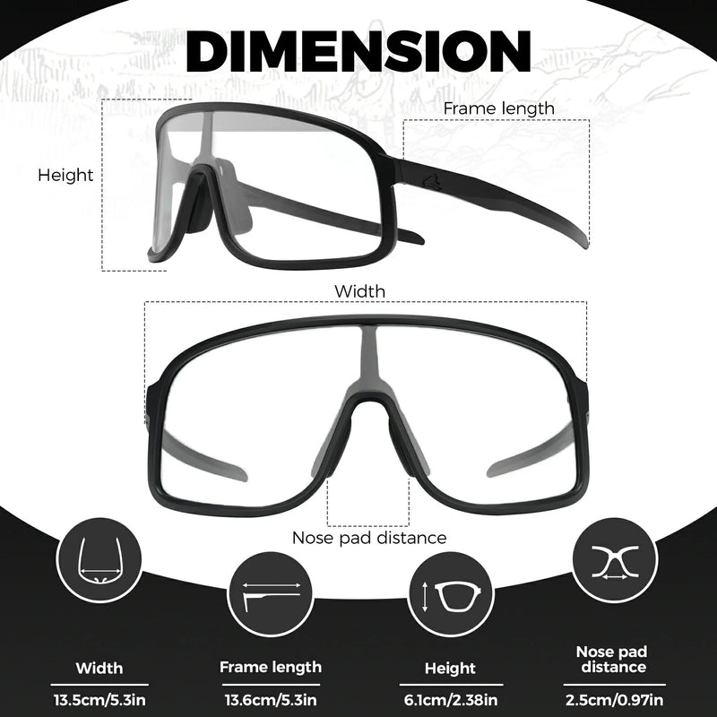 Load image into Gallery viewer, Polarized Photochromic Cycling Sunglasses

