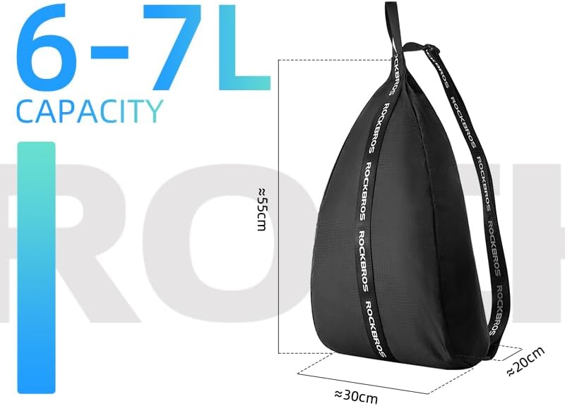 Load image into Gallery viewer, ROCKBROS Waterproof Motorcycle Helmet Backpack 7L Lightweight Storage Bag
