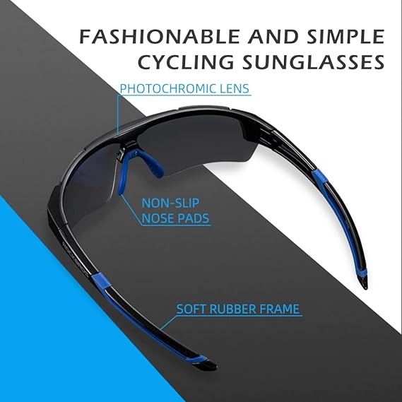 Load image into Gallery viewer, Adaptive Lens Photochromic Cycling Sunglasses
