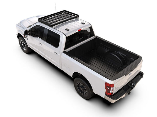 Ford F-250 with Front Runner Slimline II Roof Rack Kit installed, heavy-duty off-road gear storage, 1999 to current model compatibility.