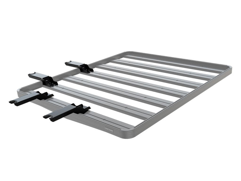 Load image into Gallery viewer, Alt text: &quot;Front Runner Telescopic Ladder Support Bracket for Slimsport and Slimpro Van Racks, showcasing its durable build and compatibility features with close-up on mounting brackets.&quot;
