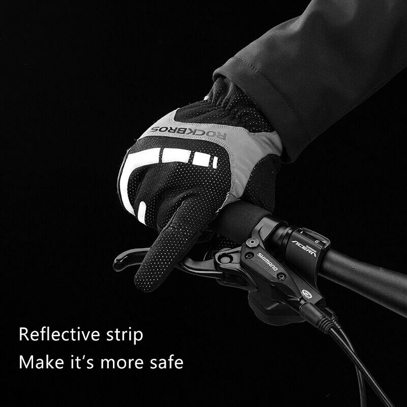 Load image into Gallery viewer, ROCKBROS Winter Touch Screen Gloves Snowboard GlovesThermal Glove waterproof-S173BGR
