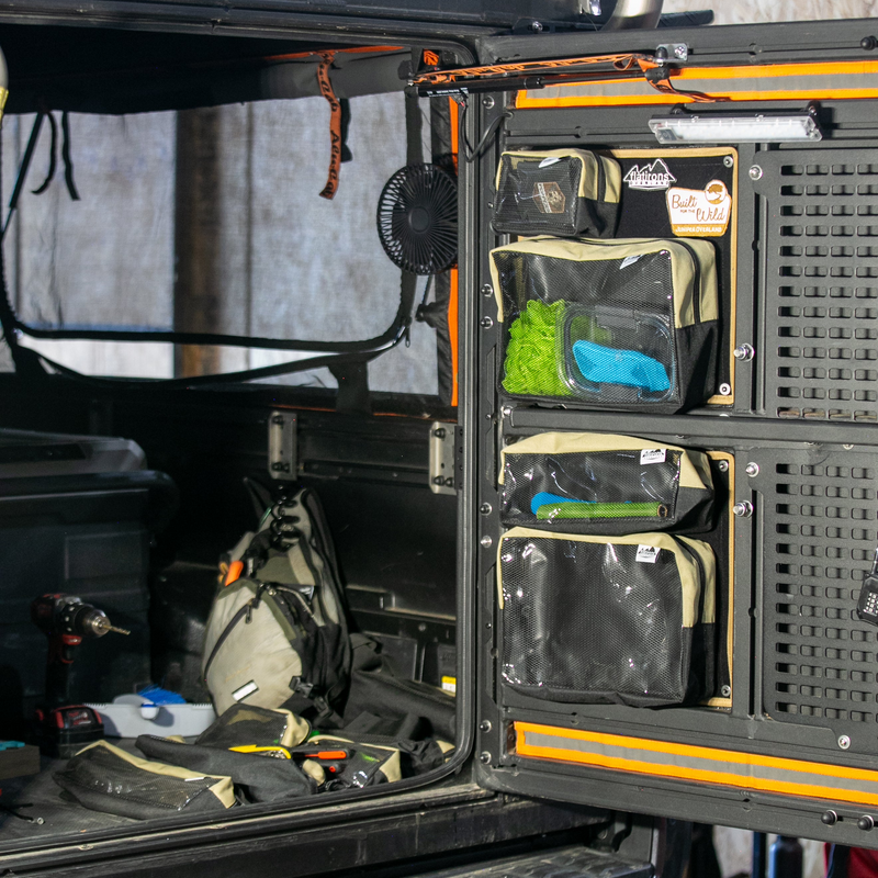 Load image into Gallery viewer, RiPouch™ Alu-Cab Rear Door Storage System
