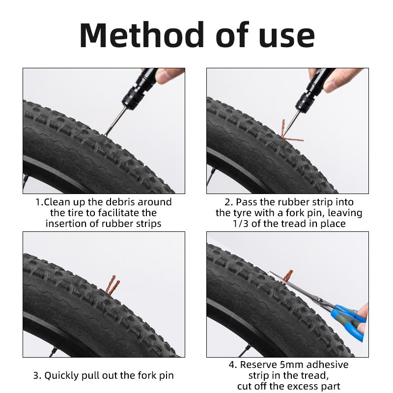 Load image into Gallery viewer, ROCKBROS Vacuum Aluminum Alloy Tire Repair Tool Compact  Portable
