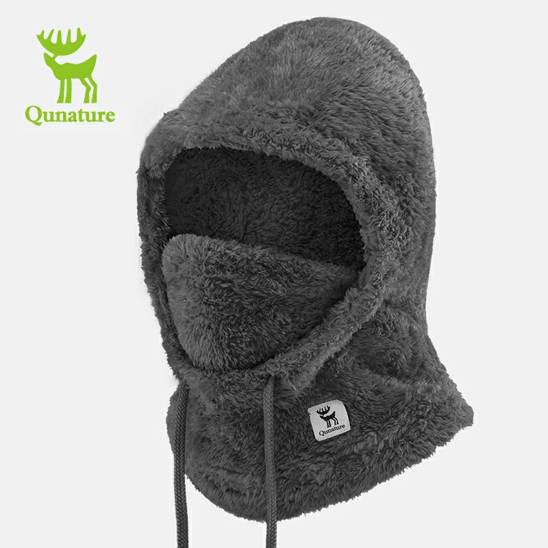 Load image into Gallery viewer, Qunature Thermal Fleece Helmet Liner – Windproof Balaclava Hood for Skiing and Winter Sports
