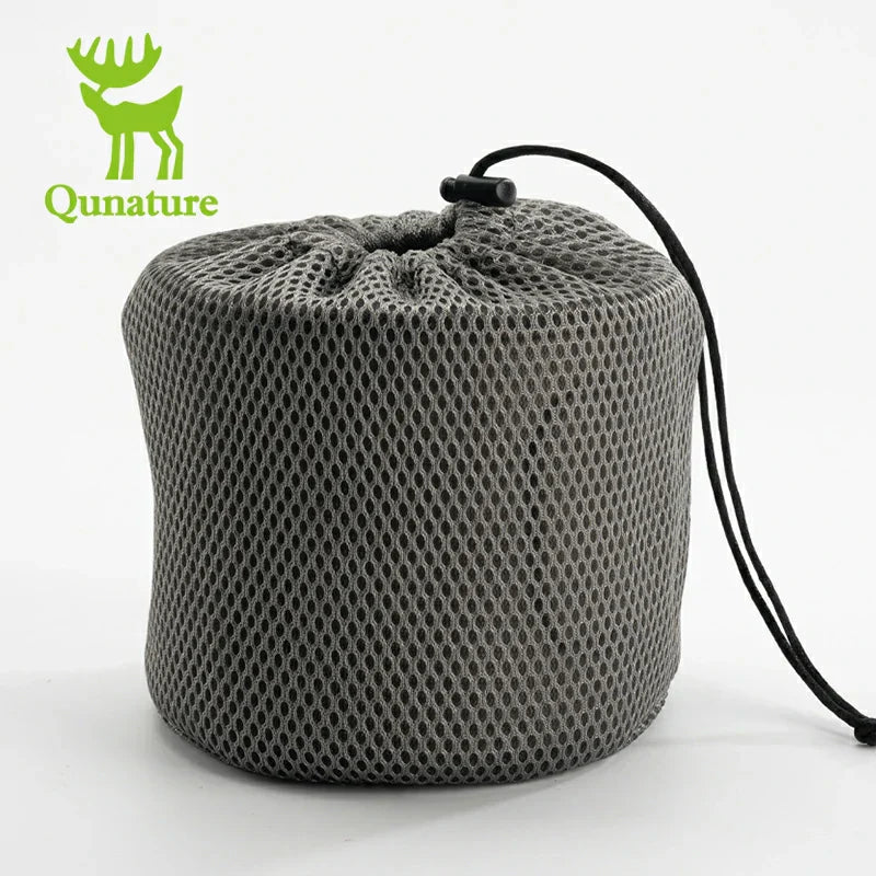 Load image into Gallery viewer, Qunature 1100ml Pure Titanium Camping Cup with Foldable Handle Lightweight
