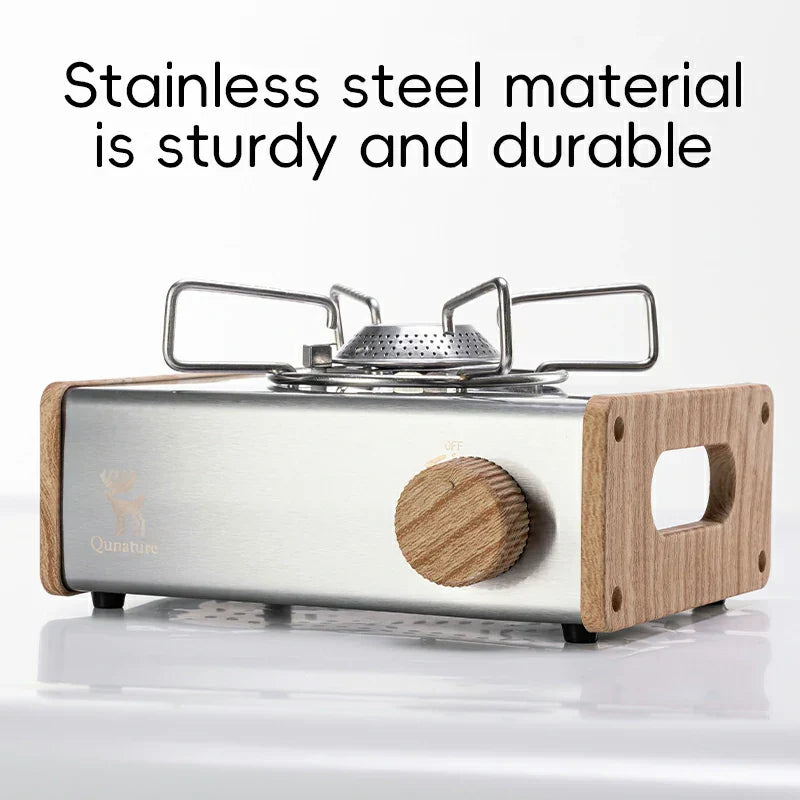 Load image into Gallery viewer, Qunature Mini Cassette Stove with 2.8KW Flame Magnetic Gas Tank Portable Design
