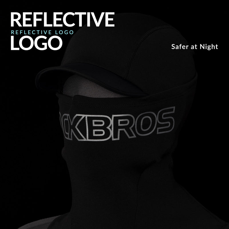 Load image into Gallery viewer, ROCKBROS Thermal Black Ski Mask with Brim Windproof Winter Balaclava for Men

