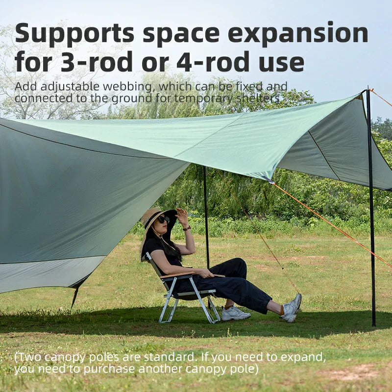 Load image into Gallery viewer, Qunature 3-in-1 Waterproof Canopy Floor Mat Raincoat UPF50+ for Camping
