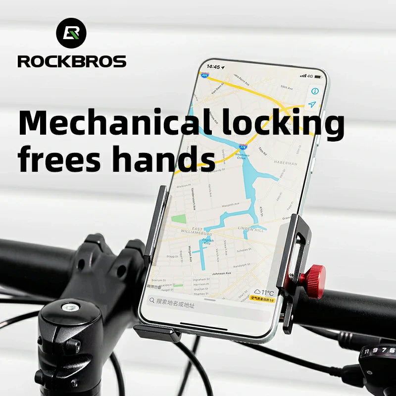 Load image into Gallery viewer, ROCKBROS S Clip Ring Bike Phone Holder for 4.7–7.09" Phones
