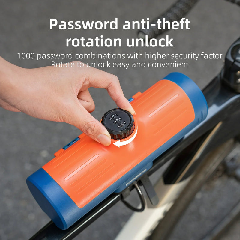 Load image into Gallery viewer, ROCKBROS Water-Resistant Bike Frame Bag with Password Lock
