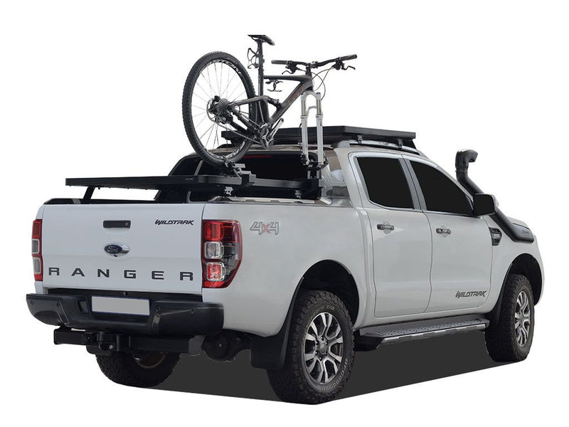 Load image into Gallery viewer, Front Runner Load Bed Rack Side Mount with Bike Carrier on Ford Ranger
