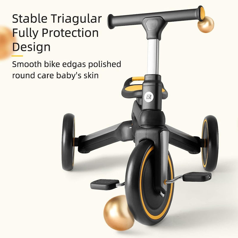 Load image into Gallery viewer, Kids 3 in 1 Tricycle Adjustable Seat Removable Pedals Toddler Ride On Bike
