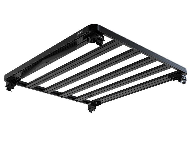 Load image into Gallery viewer, Alt text: &quot;Front Runner Slimline II roof rack kit for Mitsubishi Outlander 2nd Gen 2007-2013, durable black metal cargo carrier rails isolated on white background.&quot;
