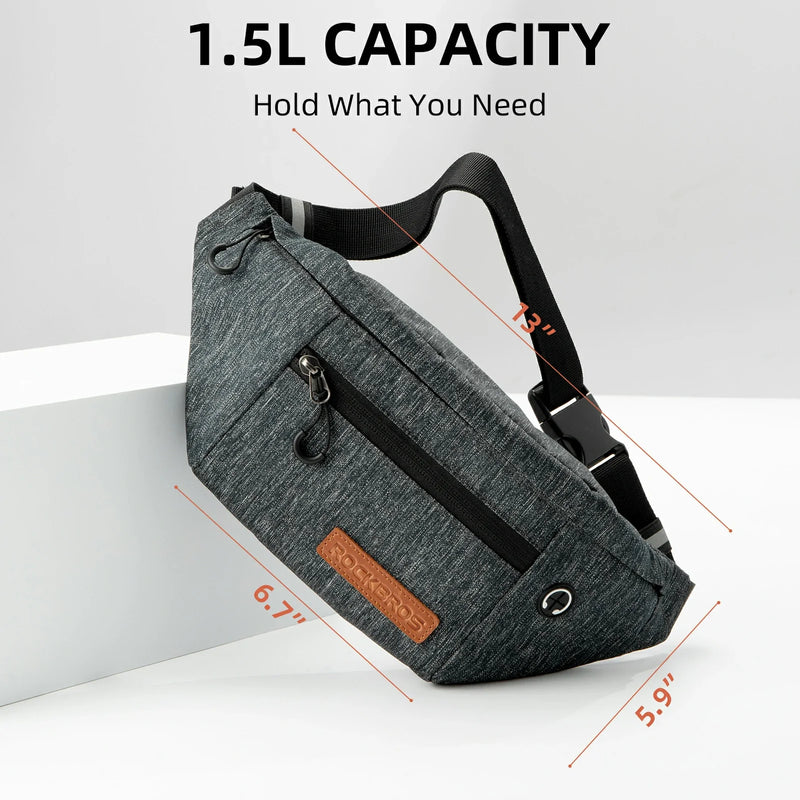 Load image into Gallery viewer, ROCKBROS Fanny Pack 1.5L Capacity Belt Bag
