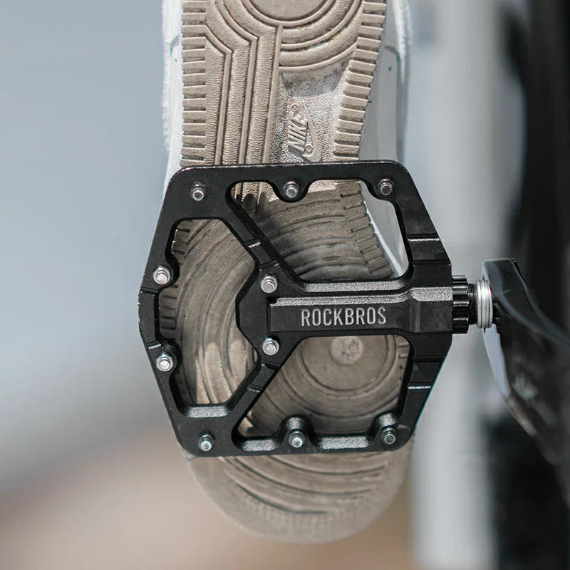Load image into Gallery viewer, ROCKBROS Large Tread CNC Aluminum Pedals with Sealed Bearings-Road To Sky

