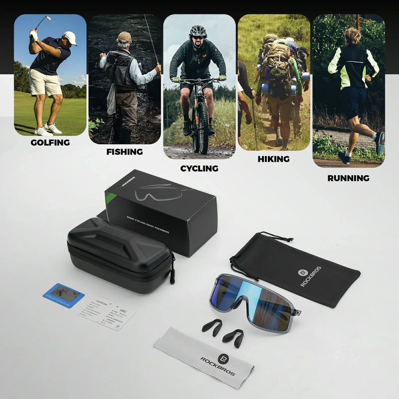 Load image into Gallery viewer, Polarized Photochromic Cycling Sunglasses
