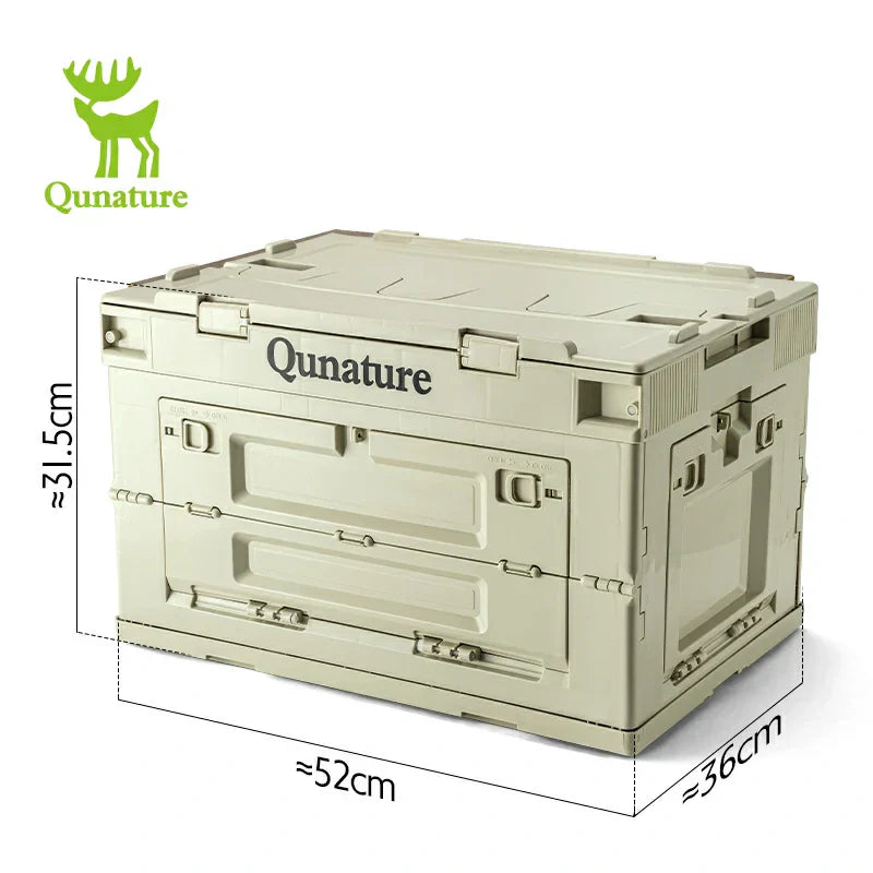 Load image into Gallery viewer, Qunature Outdoor Folding Storage Box with Multi-Door Design and Tabletop Option
