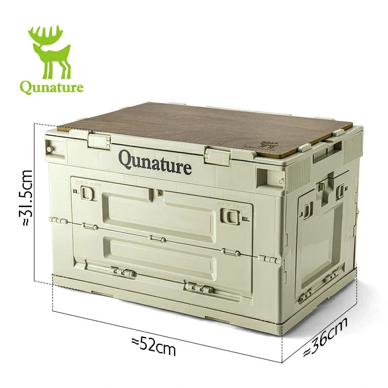 Load image into Gallery viewer, Qunature Outdoor Folding Storage Box with Multi-Door Design and Tabletop Option
