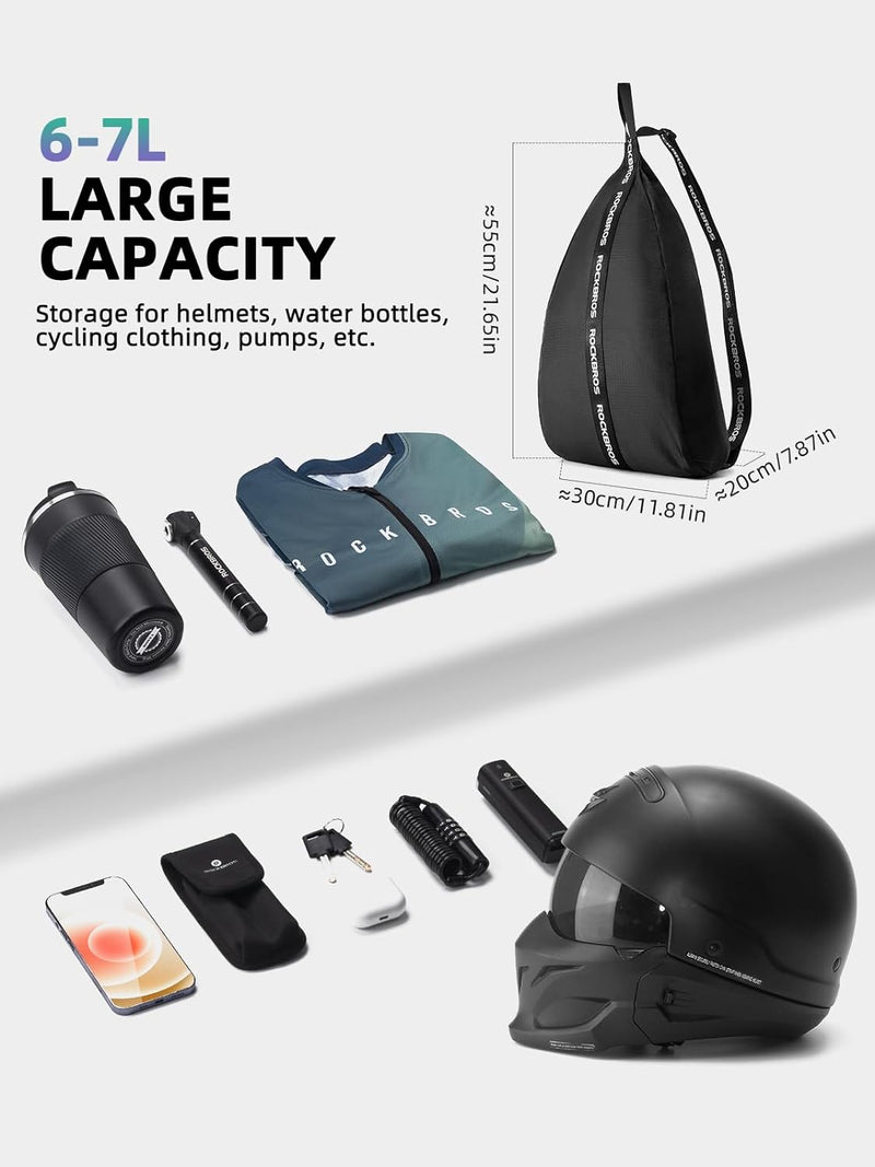 Load image into Gallery viewer, ROCKBROS Waterproof Motorcycle Helmet Backpack 7L Lightweight Storage Bag
