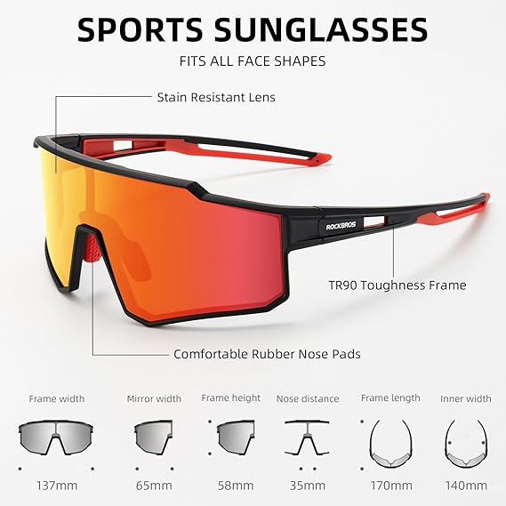 Load image into Gallery viewer, Unisex Polarized Cycling Sunglasses with TR90 Frame
