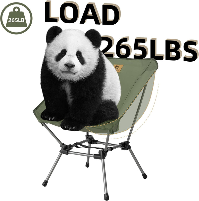 Load image into Gallery viewer, Qunature Ultra Lightweight Folding Camp Chair with Storage Bag Supports 260 lbs

