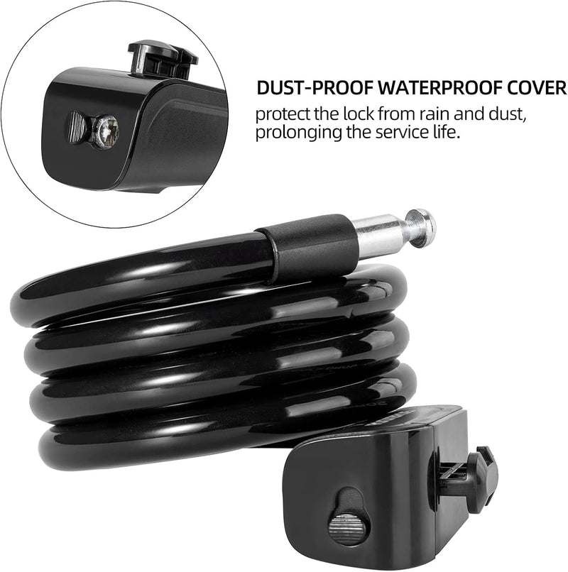 Load image into Gallery viewer, ROCKBROS 3ft Bike Cable Lock - Secure, Lightweight with Mounting Bracket
