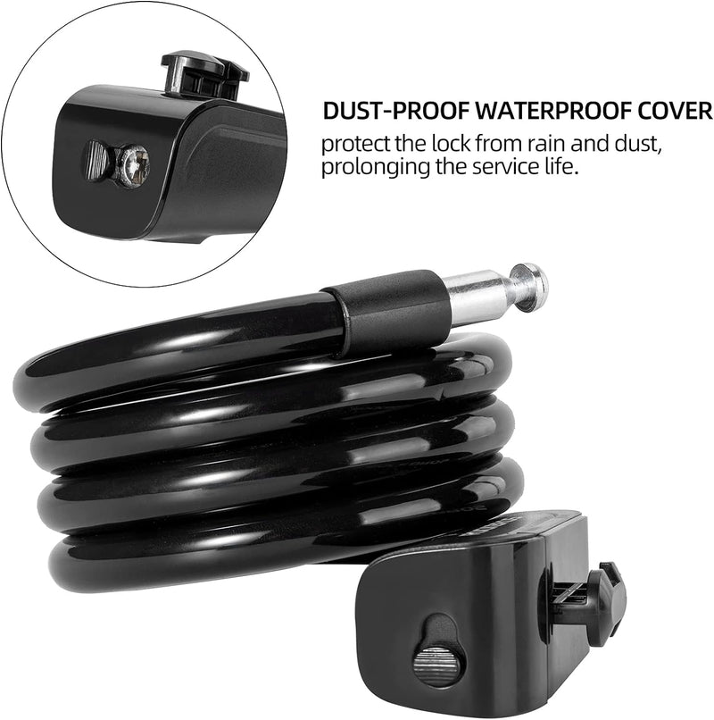 Load image into Gallery viewer, ROCKBROS 3ft Bike Cable Lock - Secure, Lightweight with Mounting Bracket
