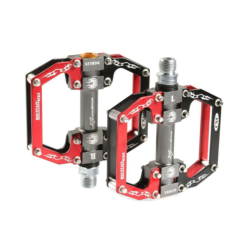 Load image into Gallery viewer, ROCKBROS Bicycle Pedals Flat Pedals, Aluminum Alloy Platform Anti-Slip Bearing Seal 9/16" Set of 2
