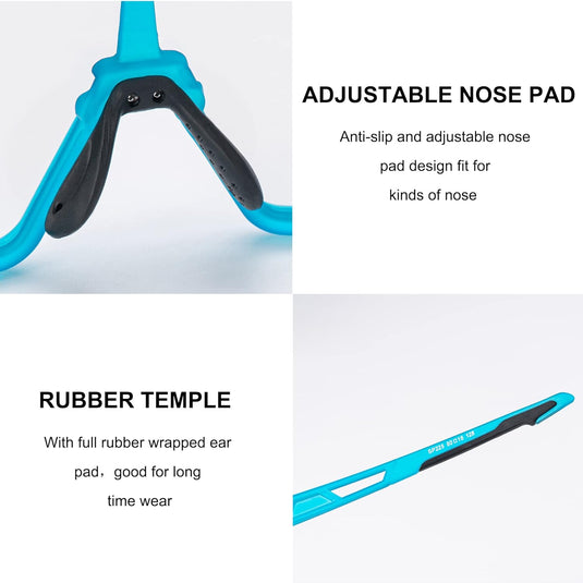 Aerodynamic Windproof Photochromic Cycling Sunglasses