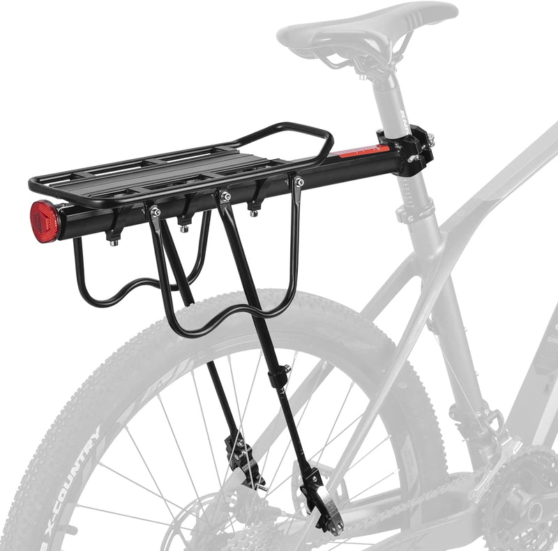 Load image into Gallery viewer, ROCKBROS Rear Bike Bicycle Cargo Rack Aluminum Alloy 115 lbs Capacity Black
