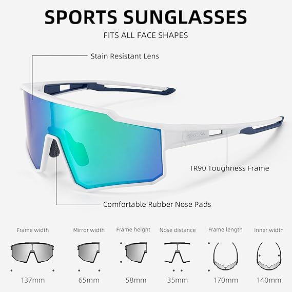 Load image into Gallery viewer, Unisex Polarized Cycling Sunglasses with TR90 Frame
