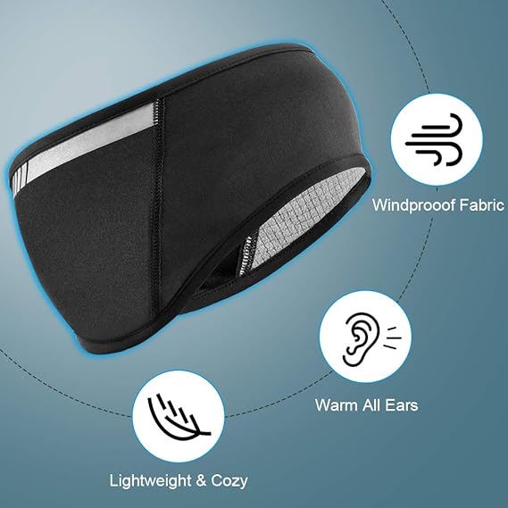 Load image into Gallery viewer, ROCKBROS Fleece Ear Warmers Headband for Running Cycling Skiing Winter Warmth
