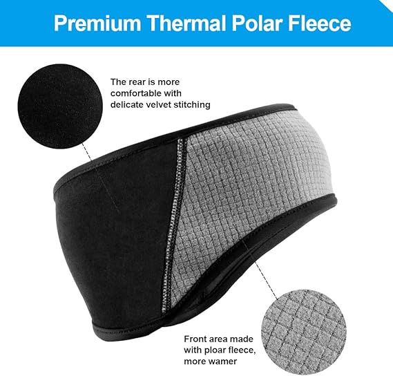 Load image into Gallery viewer, ROCKBROS Fleece Ear Warmers Headband for Running Cycling Skiing Winter Warmth
