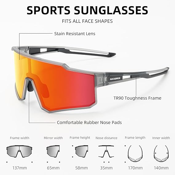 Load image into Gallery viewer, Unisex Polarized Cycling Sunglasses with TR90 Frame
