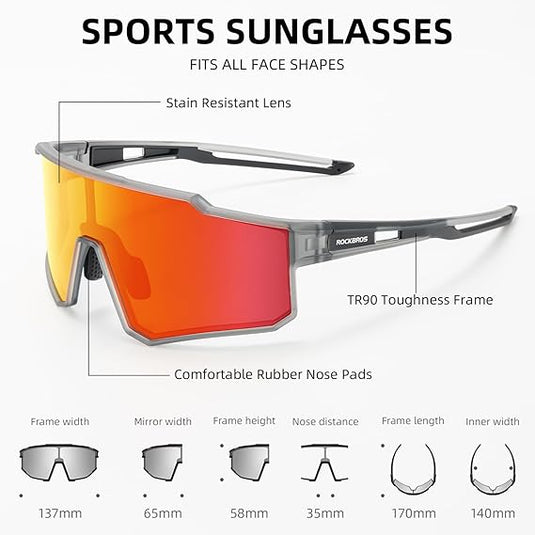 Unisex Polarized Cycling Sunglasses with TR90 Frame