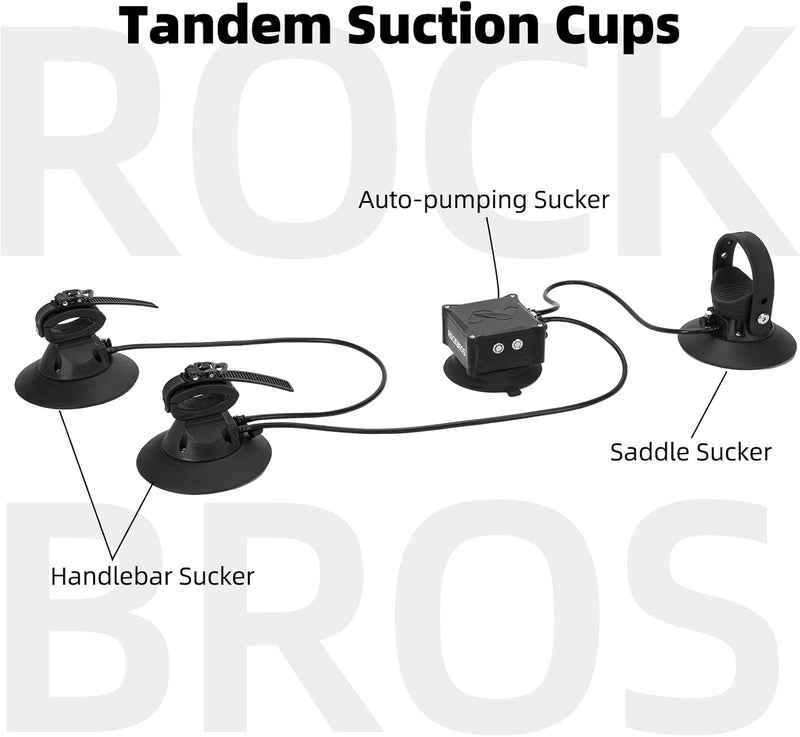 Load image into Gallery viewer, ROCKBROS Electric Suction Cup Bike Rack for Car Roof No Hitch No Paint Damage
