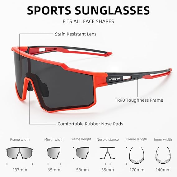 Load image into Gallery viewer, Unisex Polarized Cycling Sunglasses with TR90 Frame
