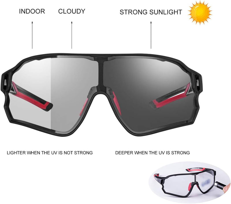 Load image into Gallery viewer, Thickened PC Lens Photochromic Sunglasses (UV400)
