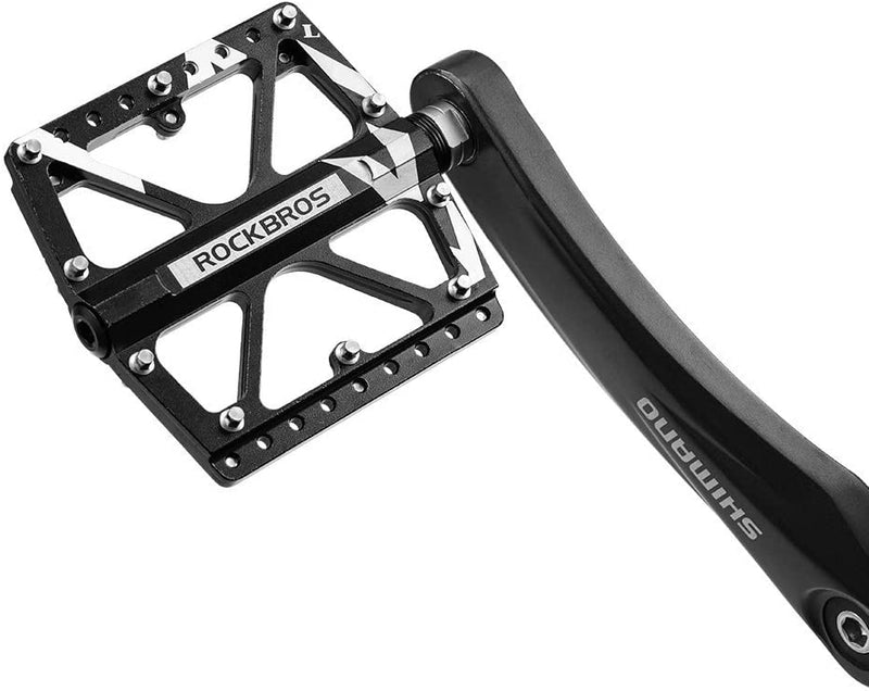 Load image into Gallery viewer, ROCKBROS Large Size Mountain Bicycle Aluminium Alloy Pedals-BLACK
