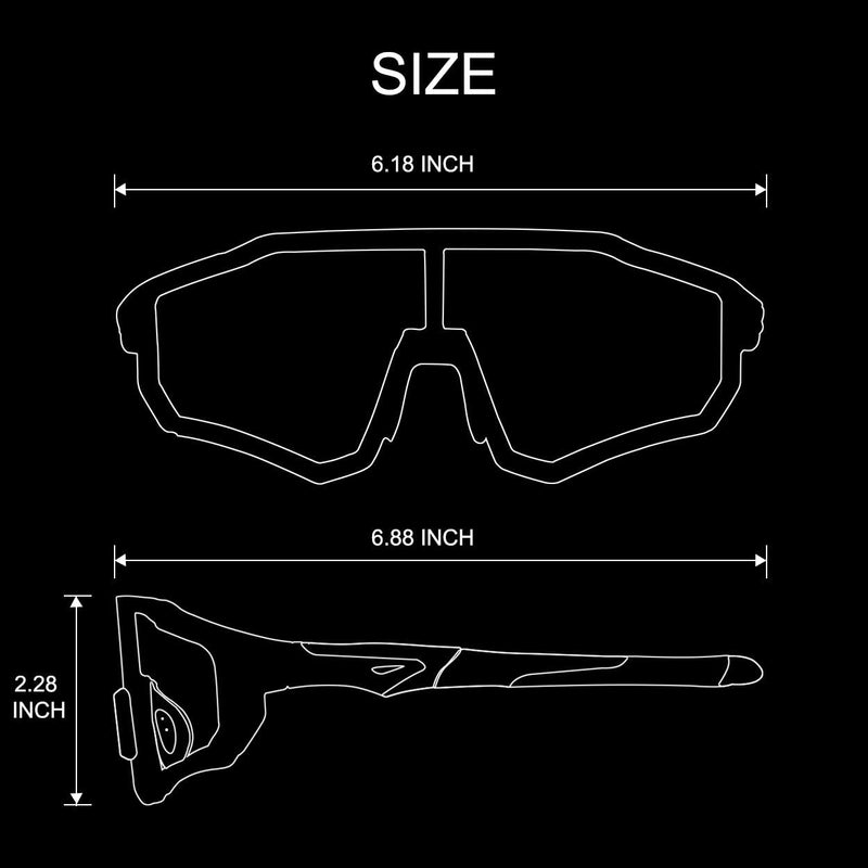 Load image into Gallery viewer, Aerodynamic Windproof Photochromic Cycling Sunglasses
