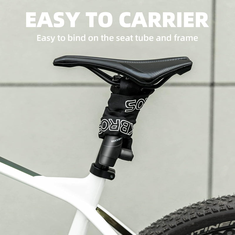 Load image into Gallery viewer, ROCKBROS Bike Lock Chain Bicycle Lock, Heavy Duty Anti Theft
