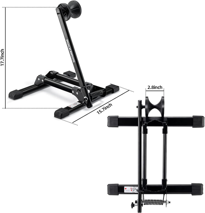 Load image into Gallery viewer, Foldable Carbon Steel Floor Bike Stand for 20"-29" Wheels
