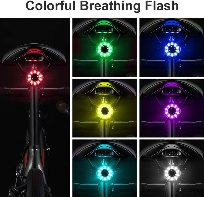 Load image into Gallery viewer, Q1 Tail Light USB with 7 Lighting Colors
