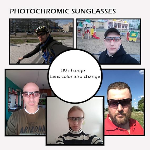 Load image into Gallery viewer, Adaptive Lens Photochromic Cycling Sunglasses
